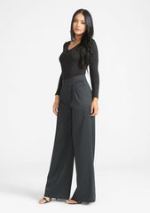 Tall Palazzo Flare Knit Pants