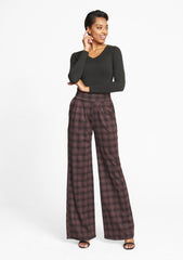 Tall Palazzo Flare Knit Pants