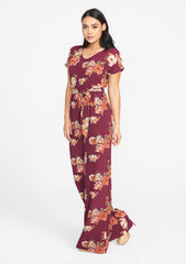 Tall Crepe Floral Jumpsuit
