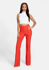 Tall High Waist Flare Dress Pant