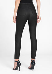 Tall Ciara Coated Moto Jeans