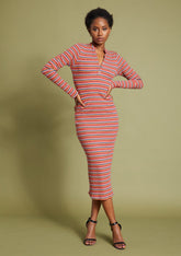 Tall Hannah Henley Midi Dress