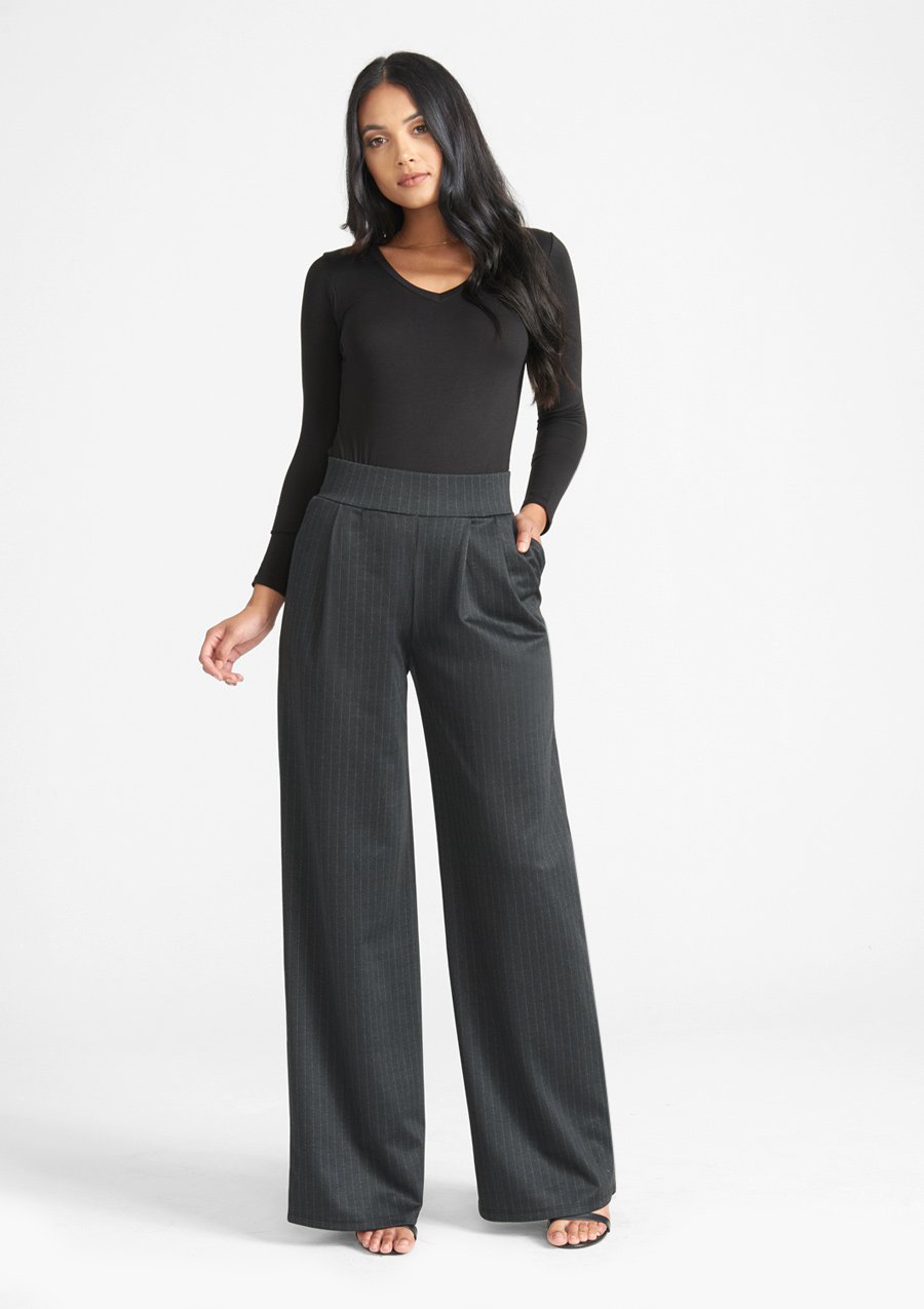 Tall Palazzo Flare Knit Pants