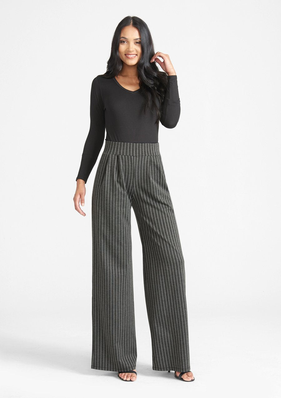 Tall Palazzo Flare Knit Pants