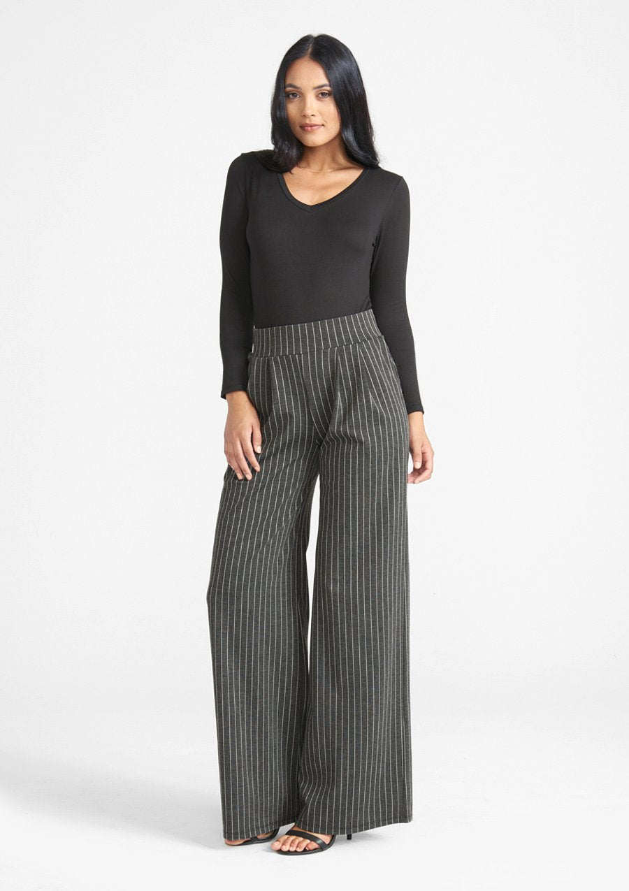 Tall Palazzo Flare Knit Pants