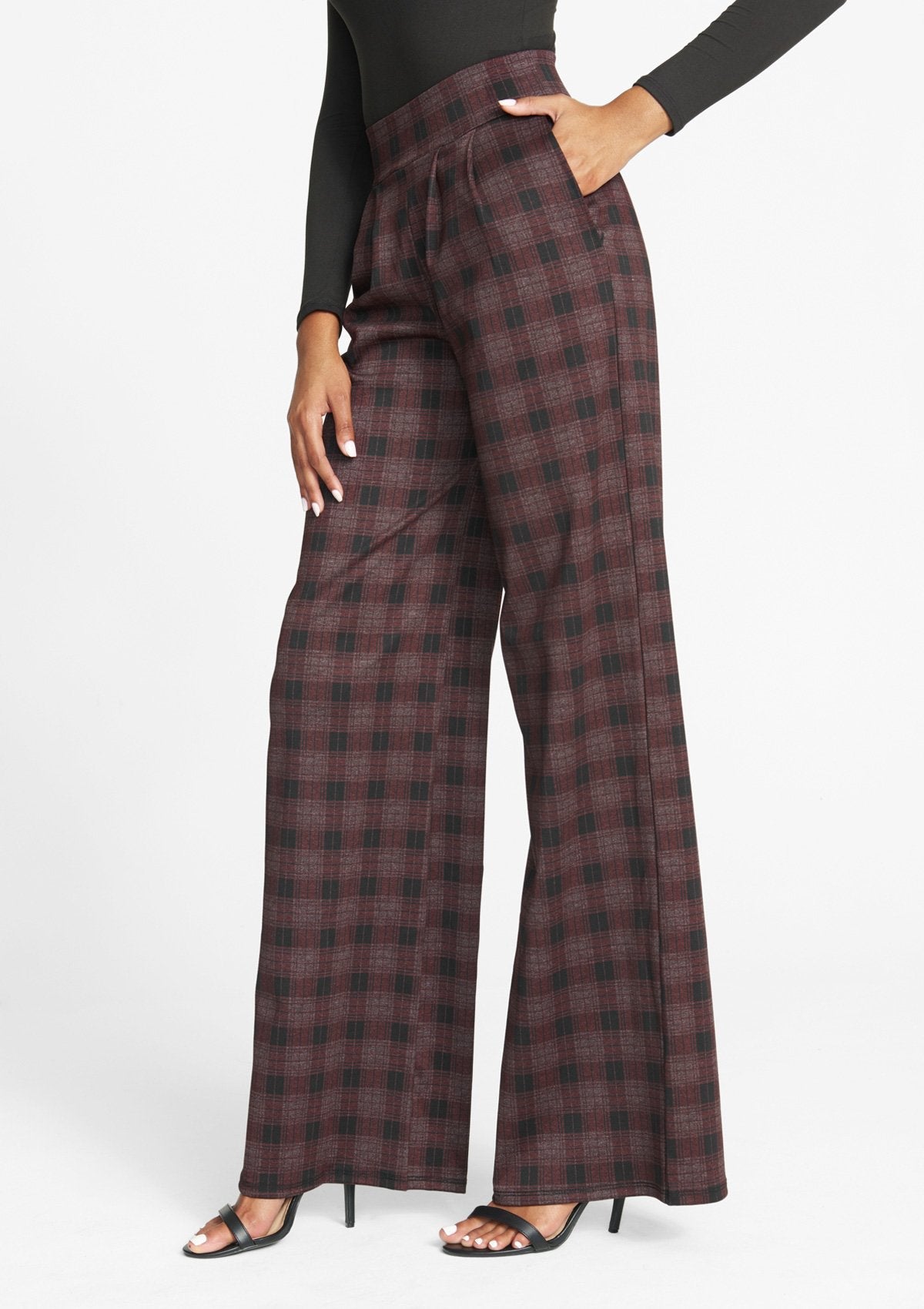 Tall Palazzo Flare Knit Pants
