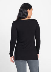 Tall Long Sleeve Split Hem Tee