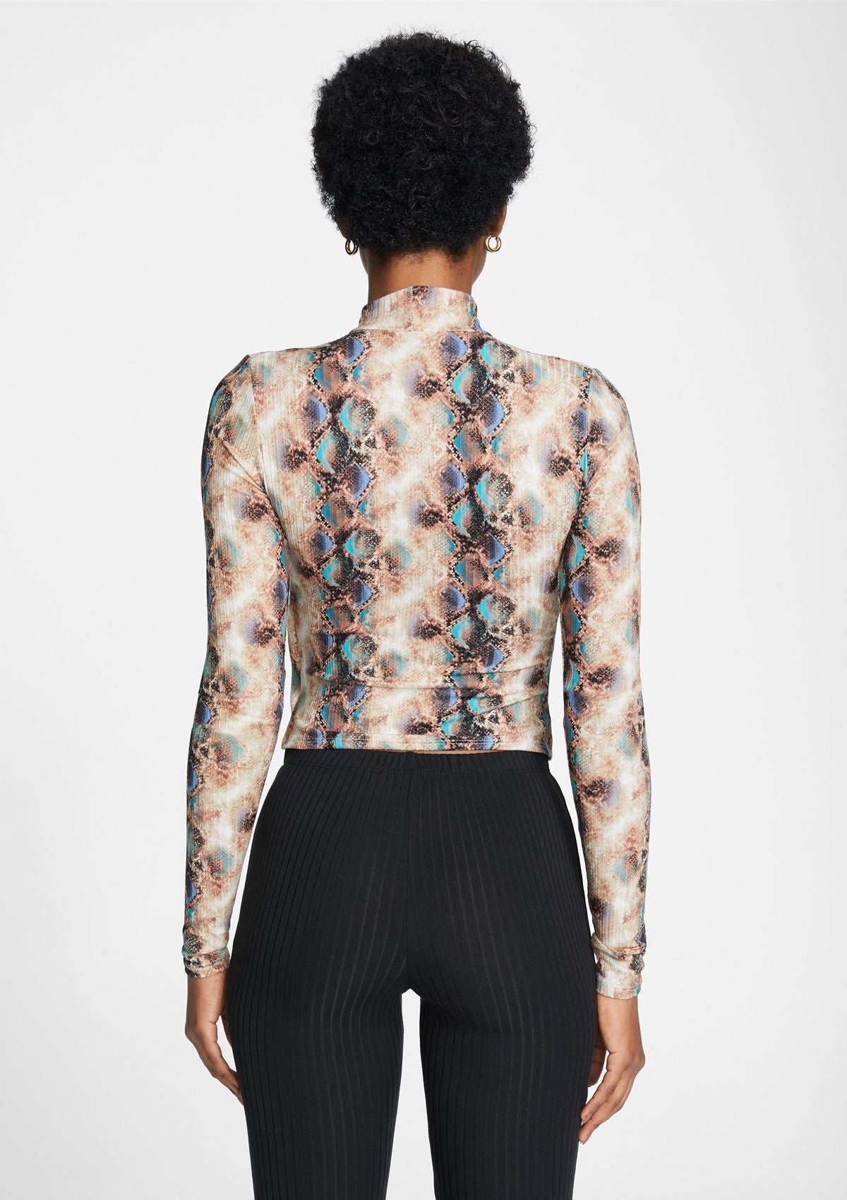 Tall Elana Keyhole Long Sleeve Top