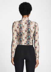 Tall Elana Keyhole Long Sleeve Top
