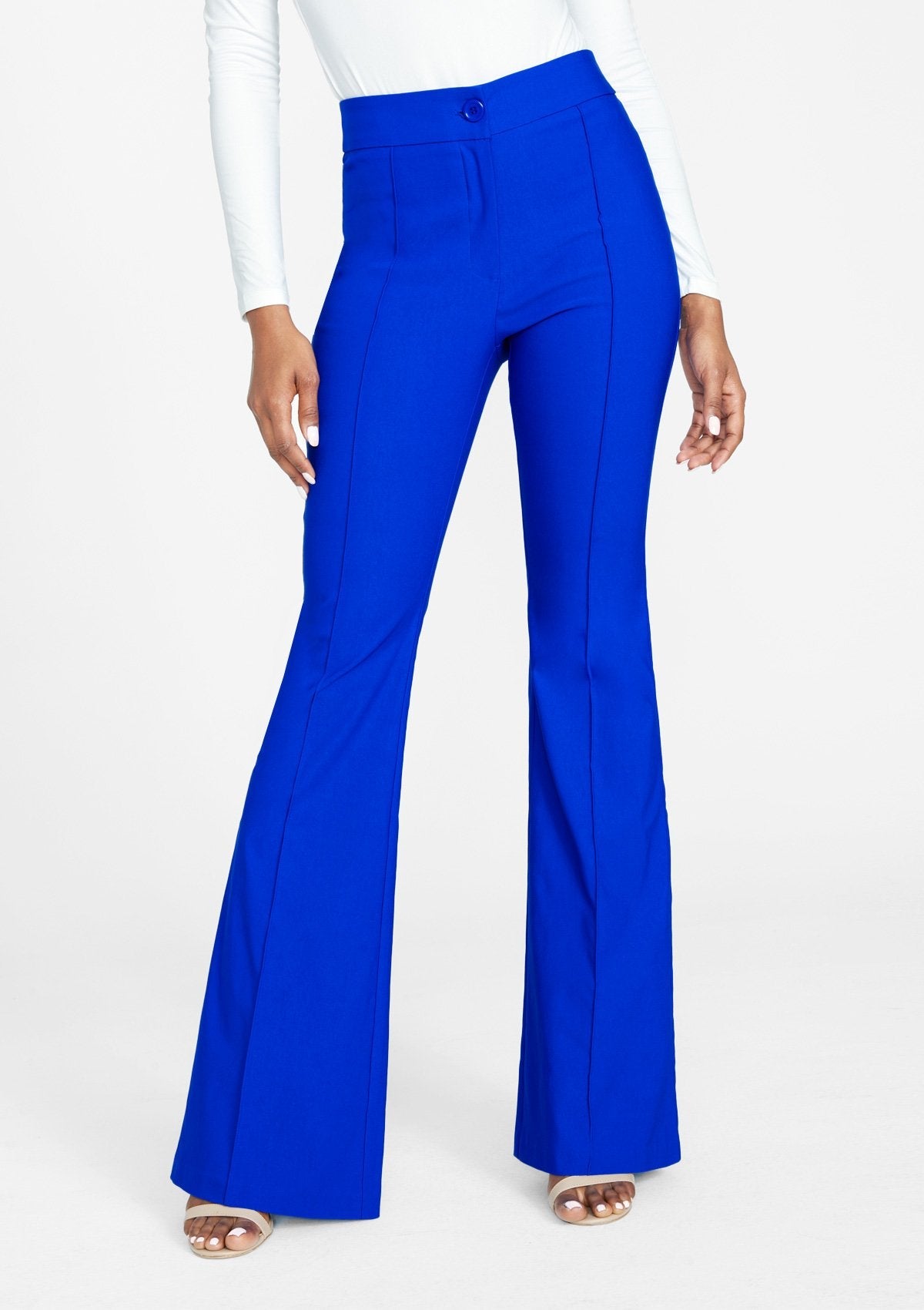 Tall High Waist Flare Dress Pants