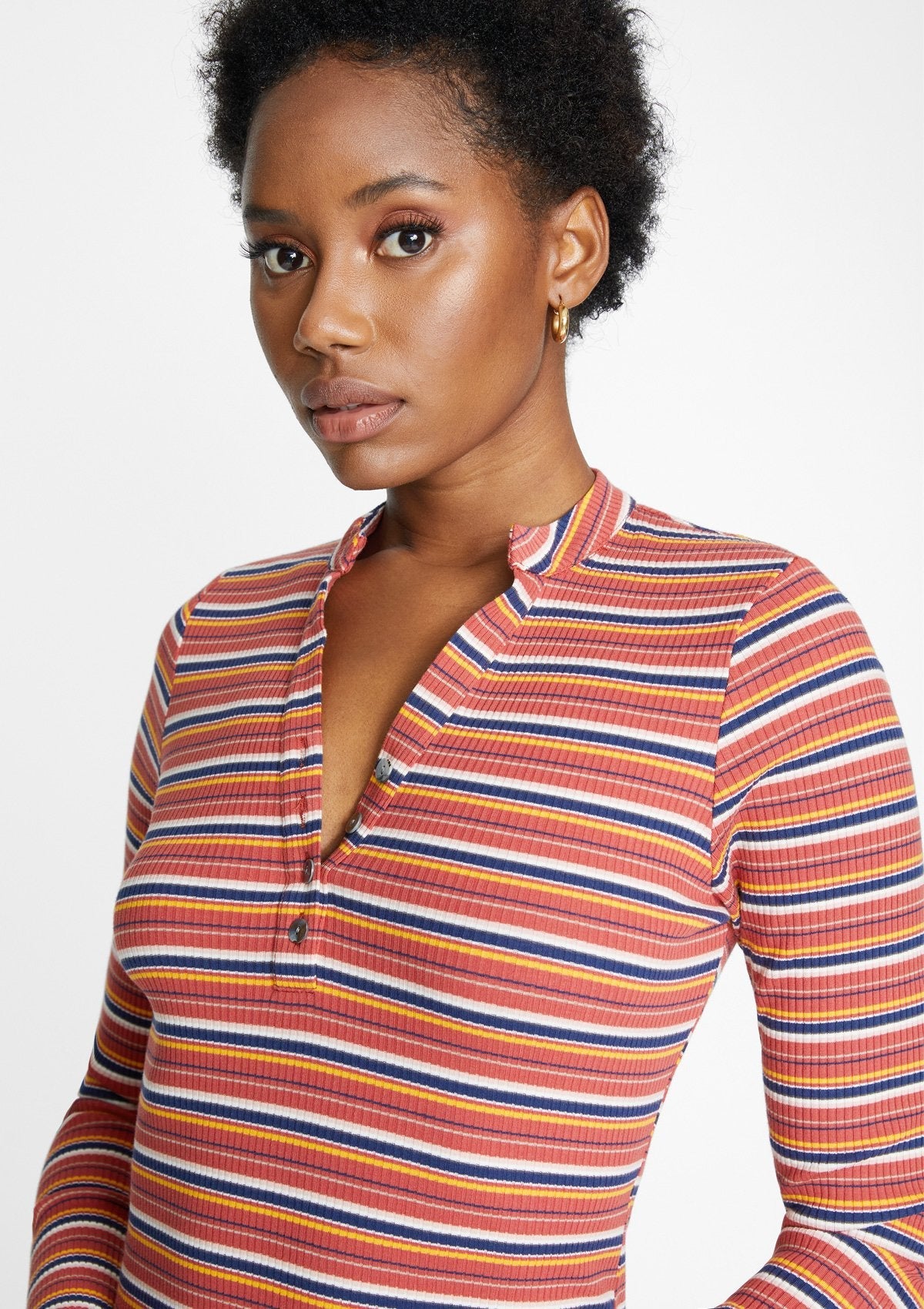 Tall Hannah Henley Midi Dress