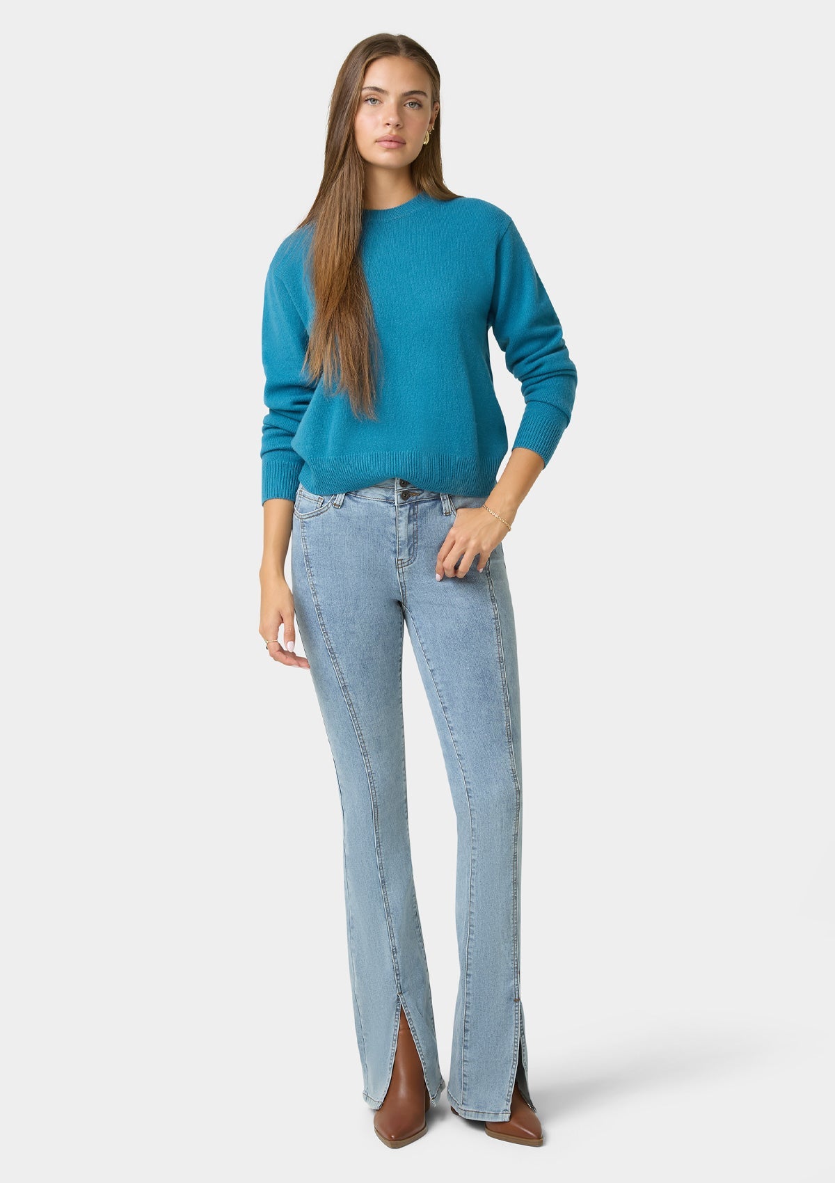 Tall Felicia Split Hem Jeans