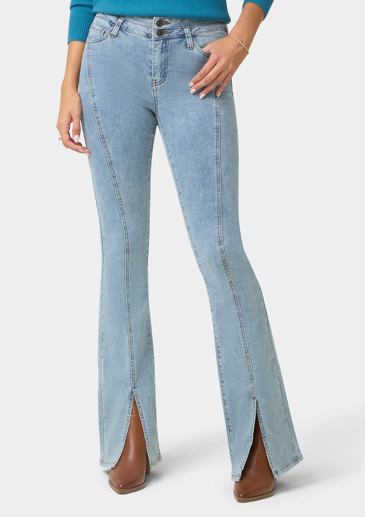 Tall Felicia Split Hem Jeans