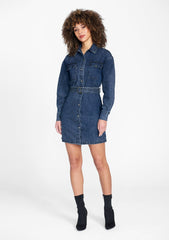 Tall Nylah Denim Shirt Dress