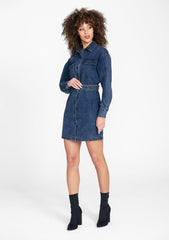 Tall Nylah Denim Shirt Dress