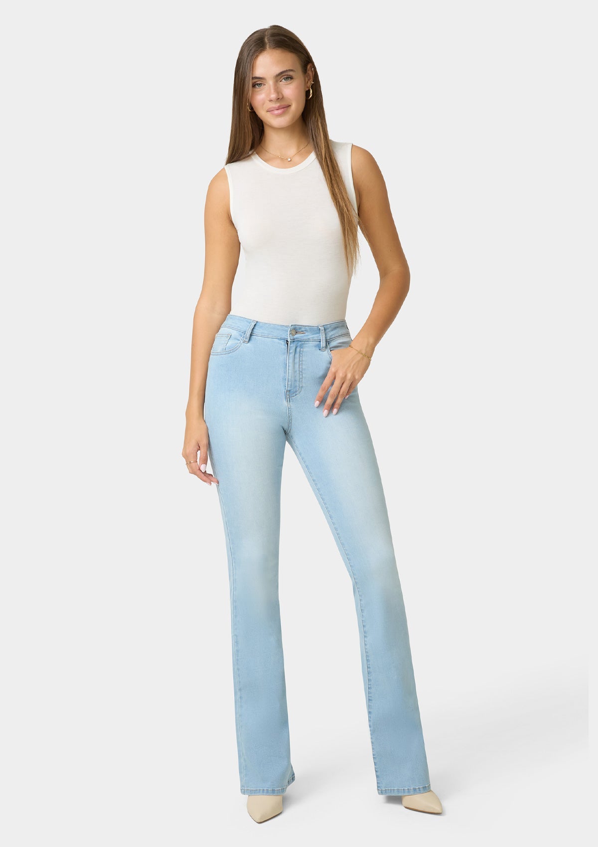 Tall Riley High Rise Flare Jeans