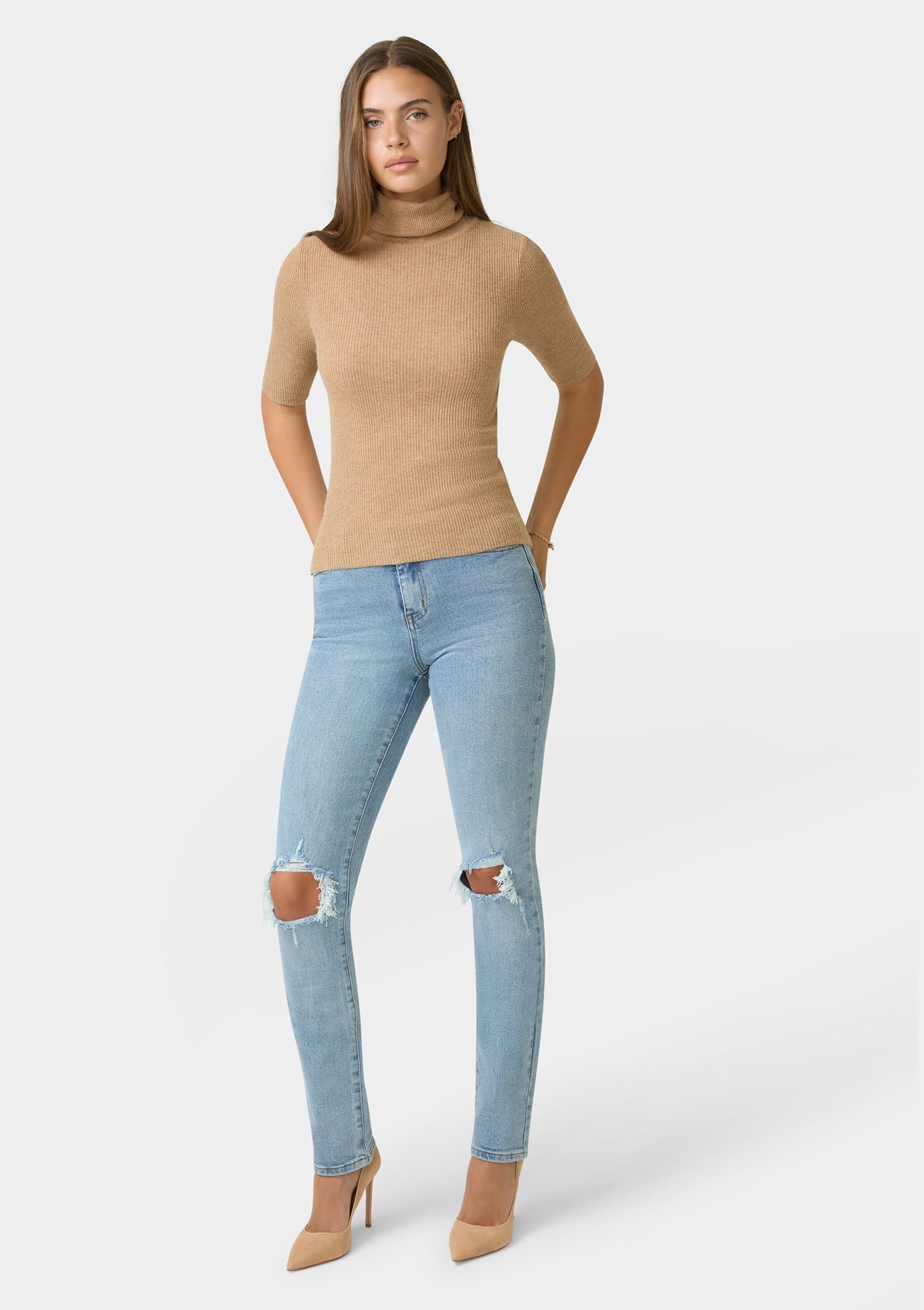 Tall Chloe High Rise Straight Leg Jeans