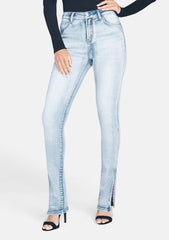 Tall Cora Side Slit Skinny Jeans