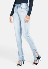 Tall Cora Side Slit Skinny Jeans