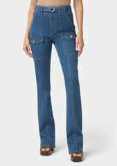 Tall Cassie Cargo Bootcut Jeans