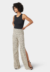 Tall Kia Wide Leg Pants With Side Slit