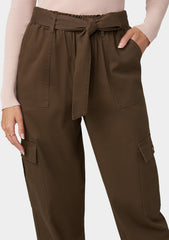 Tall Brooklyn Cargo Pants with Tie