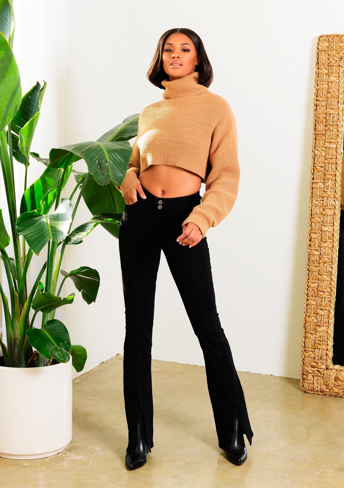 Tall Felicia Split Hem Jeans