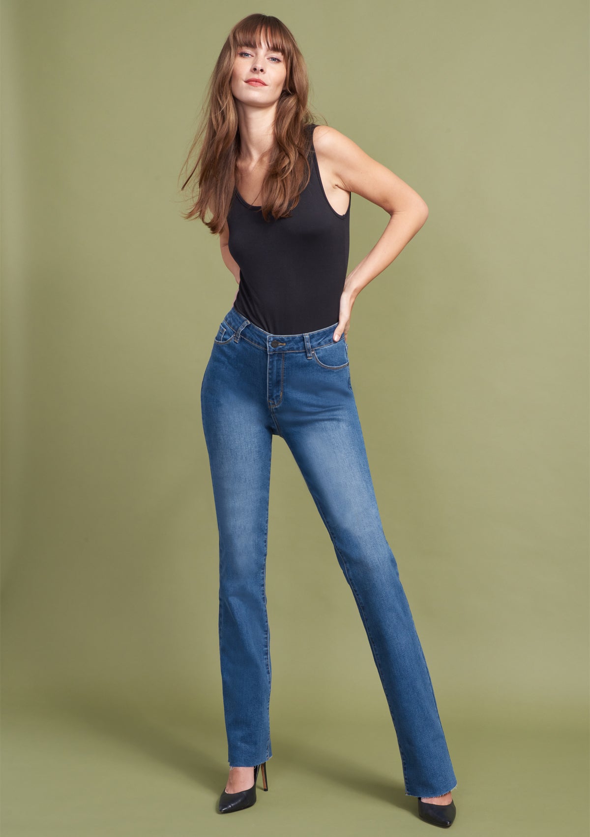 Tall Haley High Waist Bootcut Jeans