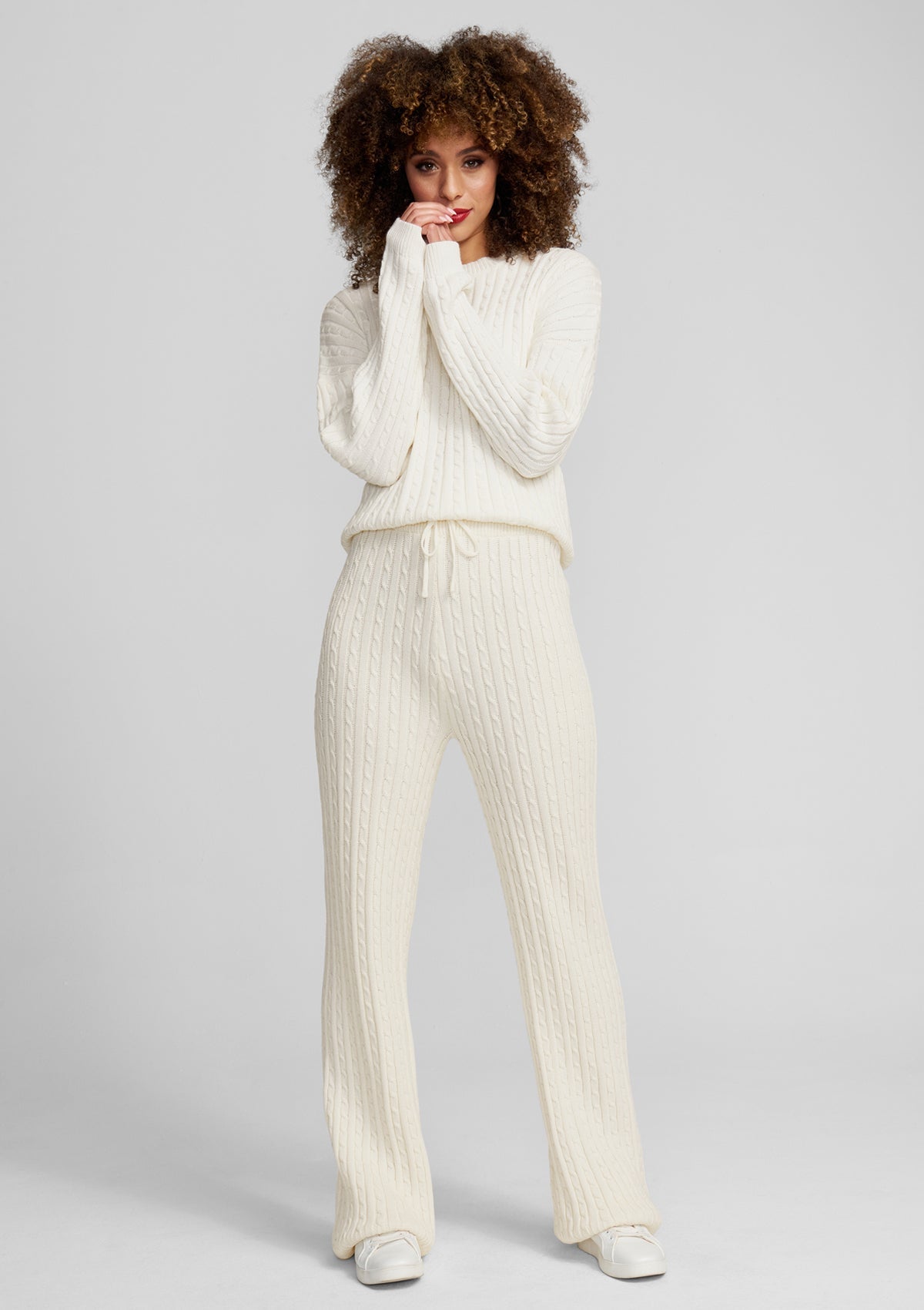 Tall Dakota Cable Knit Pants
